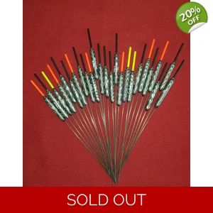 'MATCH RANGE' CLEARANCE x 25 Pole Floats (SRG009)